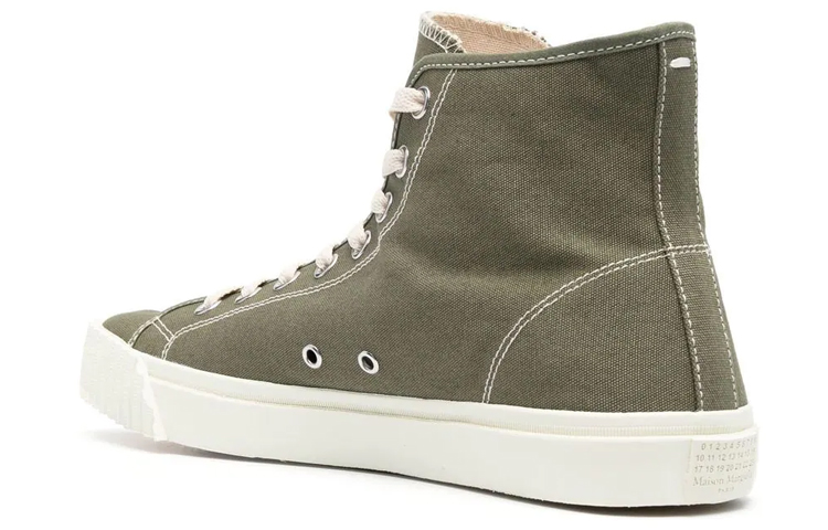 Shop Maison Margiela Tabi High ''Olive'' Schoenen S57WS0440-P4291-T7431