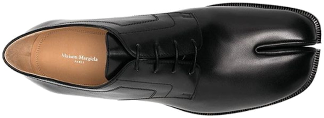 Maison Margiela Tabi 輕便透氣 低幫休閒皮鞋 黑色 Shop Maison Margiela Tabi 輕便透氣 低幫休閒皮鞋 黑色