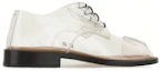 Shop Maison Margiela Tabi 分趾 耐磨防滑 低筒休閒皮鞋 白黑