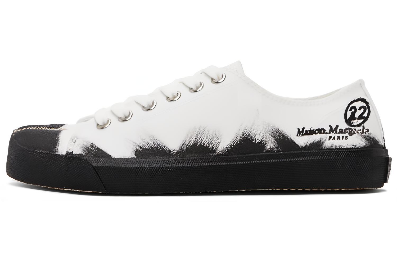 Maison Margiela Tabi Low 'Paint Splash - Black White' S37WS0495P3719H8327