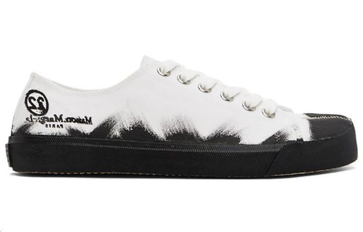 Maison Margiela Tabi Low 'Paint Splash - Black White'