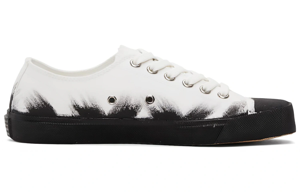 Maison Margiela Tabi Low 'Paint Splash - Black White'