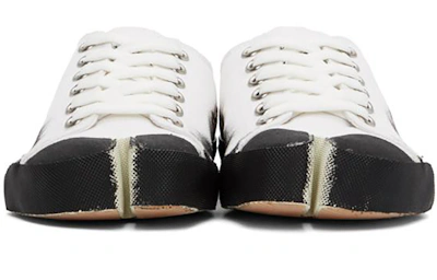 Maison Margiela Tabi Low 'Paint Splash - Black White'