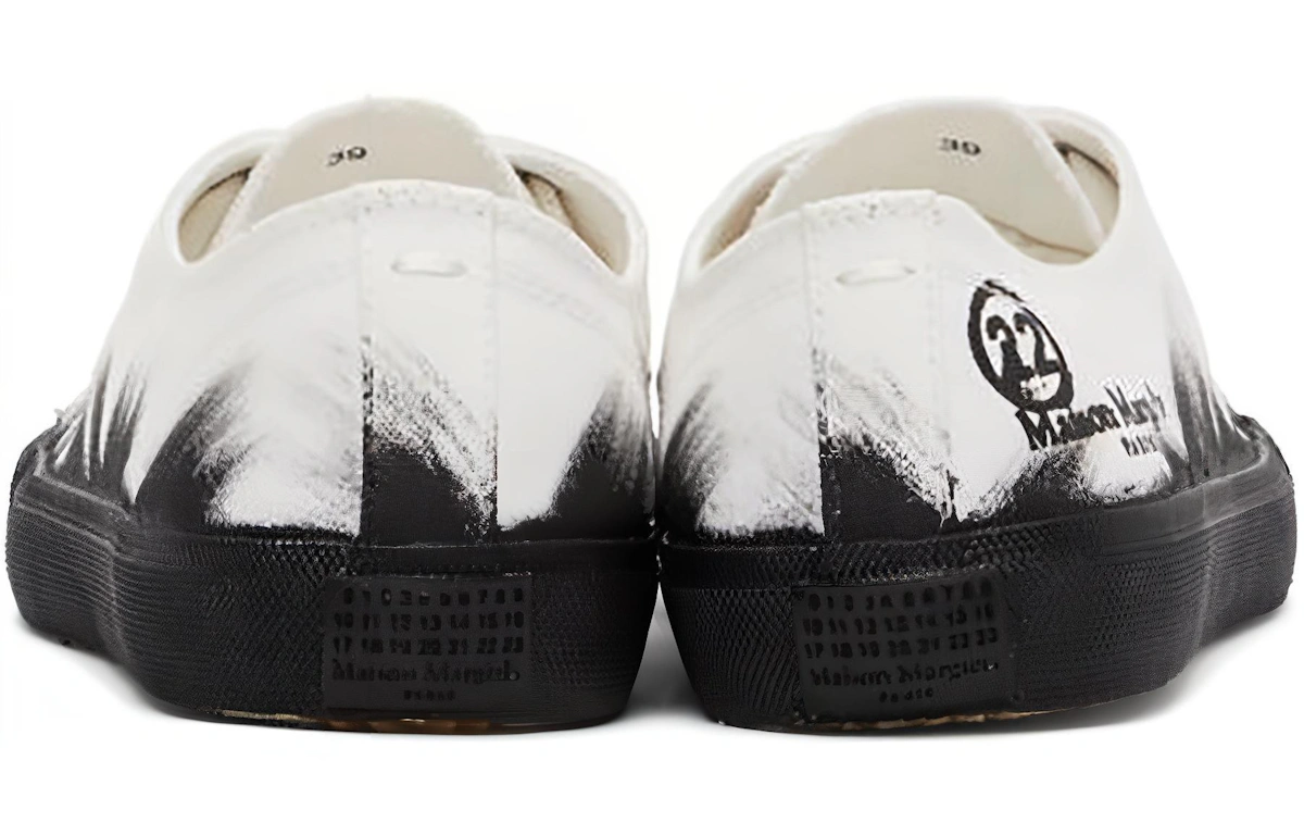 Maison Margiela Tabi Low 'Paint Splash - Black White'