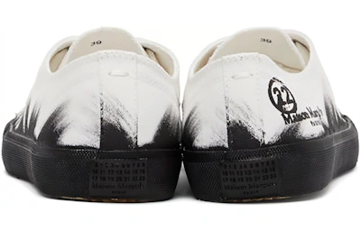 Maison Margiela Tabi Low 'Paint Splash - Black White'