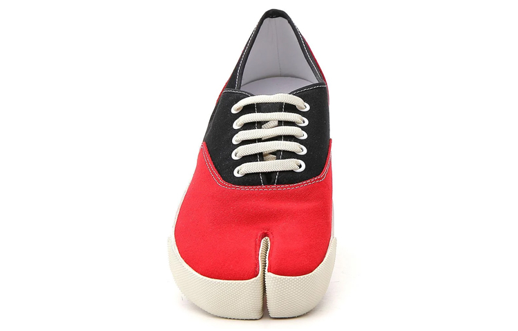 Purchase Maison Margiela 梅森馬吉拉 Tabi 皮革 低幫系帶 時尚板鞋 男款 紅黑色