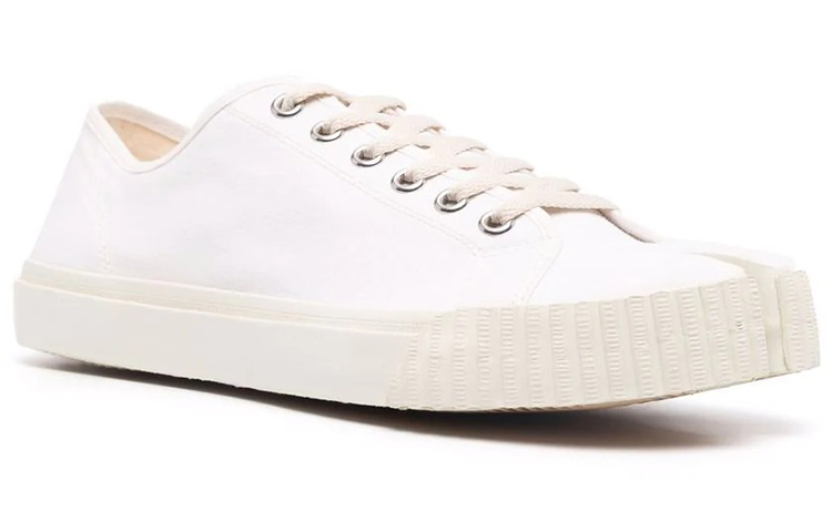 Shop Maison Margiela Tabi Rendah 'Putih Fesyen' S37WS0578P4291T1003