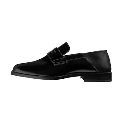 Maison Margiela Tabi Penny Loafers 'Black'