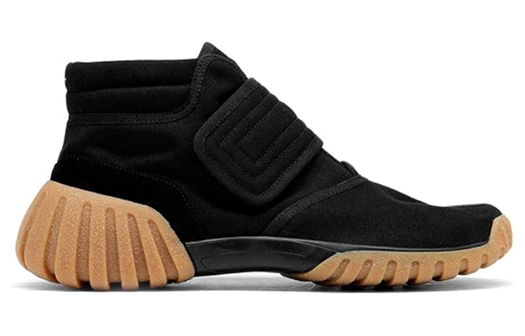 Order 馬吉拉分趾绒面革耐磨防滑中幫運動鞋 黑色