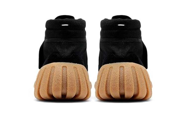 Purchase 馬吉拉分趾绒面革耐磨防滑中幫運動鞋 黑色