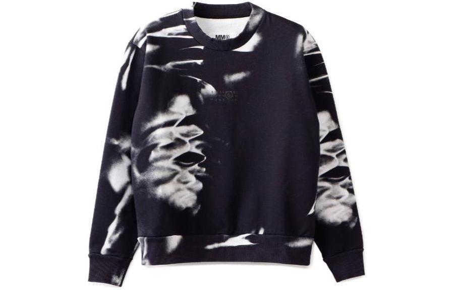 Maison Margiela Unisex Back Print Hoodie Blue Gray S50GU0193S25520-469