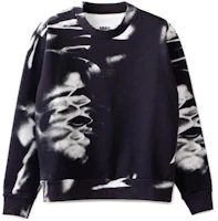 Maison Margiela Tie-Dye Print Crewneck Sweatshirt Unisex Black S52GU0209S25603001S Maison Margiela Tie-Dye Print Crewneck Sweatshirt Unisex Black S52GU0209S25603001S