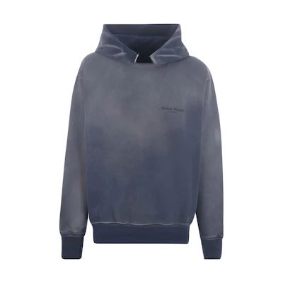 Maison Margiela Unisex Black Hoodie with Numeric Hole Design S50GU0139S25403