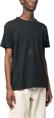 Maison Margiela Unisex Kaos Hitam Desain Logo Grafis Lengan Pendek S51GC0522S20079861 Details for Maison Margiela Unisex Kaos Hitam Desain Logo Grafis Lengan Pendek S51GC0522S20079861