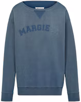 Order Maison Margiela 藍色刺繡Logo中性圓領衛衣 S50GU0209S25570-469