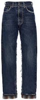 Maison Margiela Unisex Long Logo Washed Denim Pants Blue S67LA0031STZ092-962 Maison Margiela Unisex Long Logo Washed Denim Pants Blue S67LA0031STZ092-962
