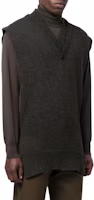 Details for Maison Margiela 男女款黑色羅紋V領背心 SI1TH0001S18064695F