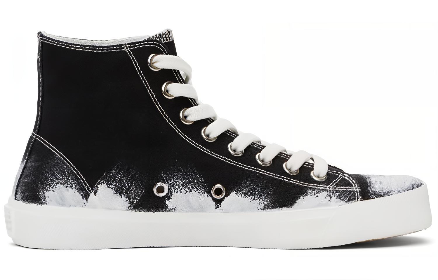 Order Maison Margiela Vandal Tabi Canvas High ''Pennellata Nera'' S57WS0348-P3719-H8328