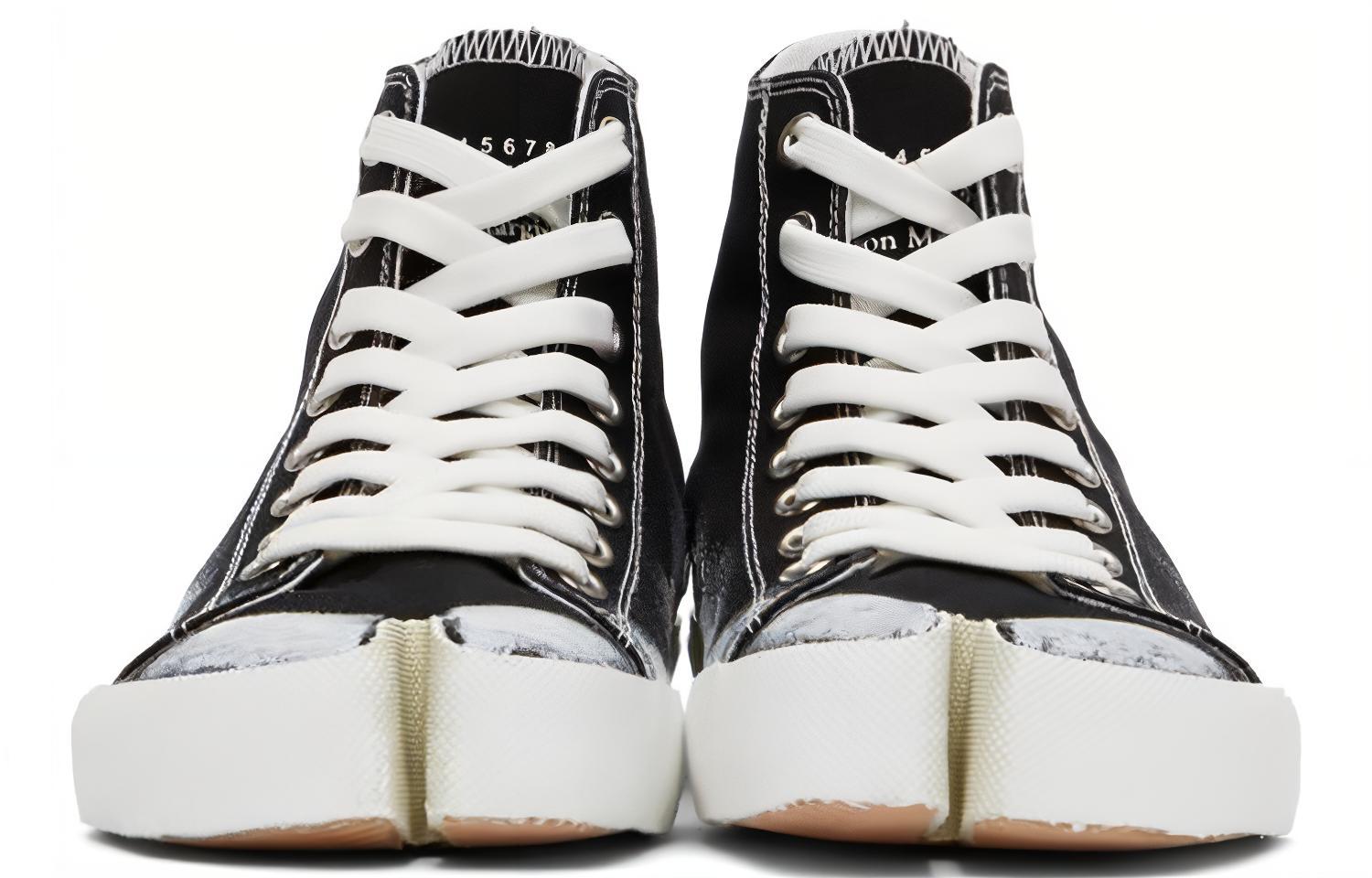 Lookbook Maison Margiela Vandal Tabi Canvas High ''Pennellata Nera'' S57WS0348-P3719-H8328