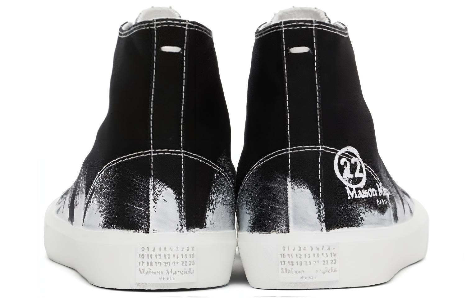 Purchase Maison Margiela Vandal Tabi Canvas High ''Pennellata Nera'' S57WS0348-P3719-H8328