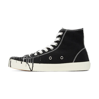 Maison Margiela Vandal Tabi Canvas High 'Black Spill'