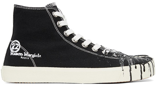 メゾン マルジェラ タビ キャンバス ハイ "ブラックスピル" S57WS0348-P2347-T8013 Order メゾン マルジェラ タビ キャンバス ハイ "ブラックスピル" S57WS0348-P2347-T8013