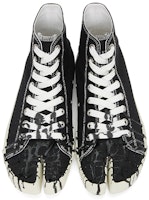 Maison Margiela Vandal Tabi Canvas Tinggi 'Black Spill' S57WS0348-P2347-T8013 Purchase Maison Margiela Vandal Tabi Canvas Tinggi 'Black Spill' S57WS0348-P2347-T8013