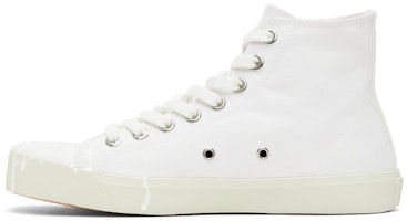 Maison Margiela Vandal Tabi Kanvas Tinggi 'Tumpahan Putih' S57WS0348-P2347-T1003 Buy Maison Margiela Vandal Tabi Kanvas Tinggi 'Tumpahan Putih' S57WS0348-P2347-T1003