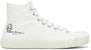 Maison Margiela Vandal Tabi Kanvas Tinggi 'Tumpahan Putih' S57WS0348-P2347-T1003