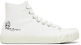 Order Maison Margiela Vandal Tabi Kanvas Tinggi 'Tumpahan Putih' S57WS0348-P2347-T1003