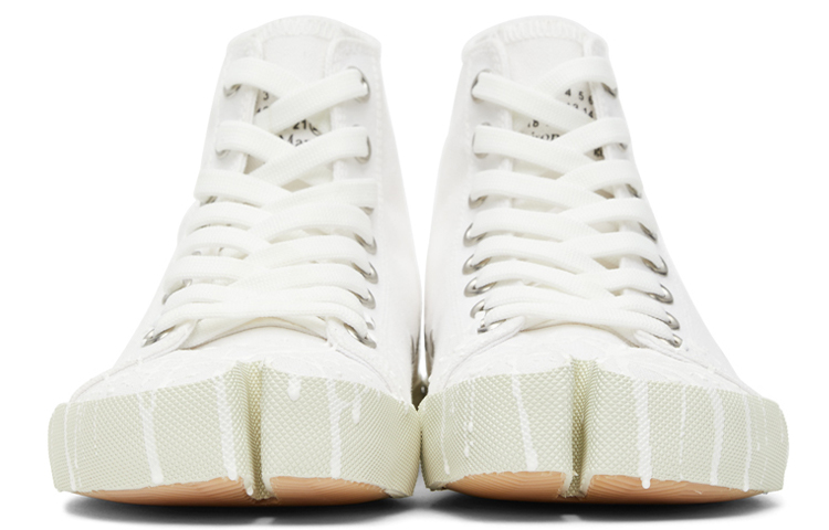 Lookbook Maison Margiela Vandal Tabi Canvas High ''Bianco Spill'' S57WS0348-P2347-T1003