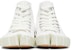 Maison Margiela Vandal Tabi Kanvas Tinggi 'Tumpahan Putih' S57WS0348-P2347-T1003