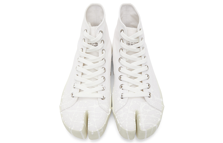 Purchase Maison Margiela Vandal Tabi Canvas High ''Bianco Spill'' S57WS0348-P2347-T1003