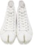 Purchase Maison Margiela Vandal Tabi Kanvas Tinggi 'Tumpahan Putih' S57WS0348-P2347-T1003