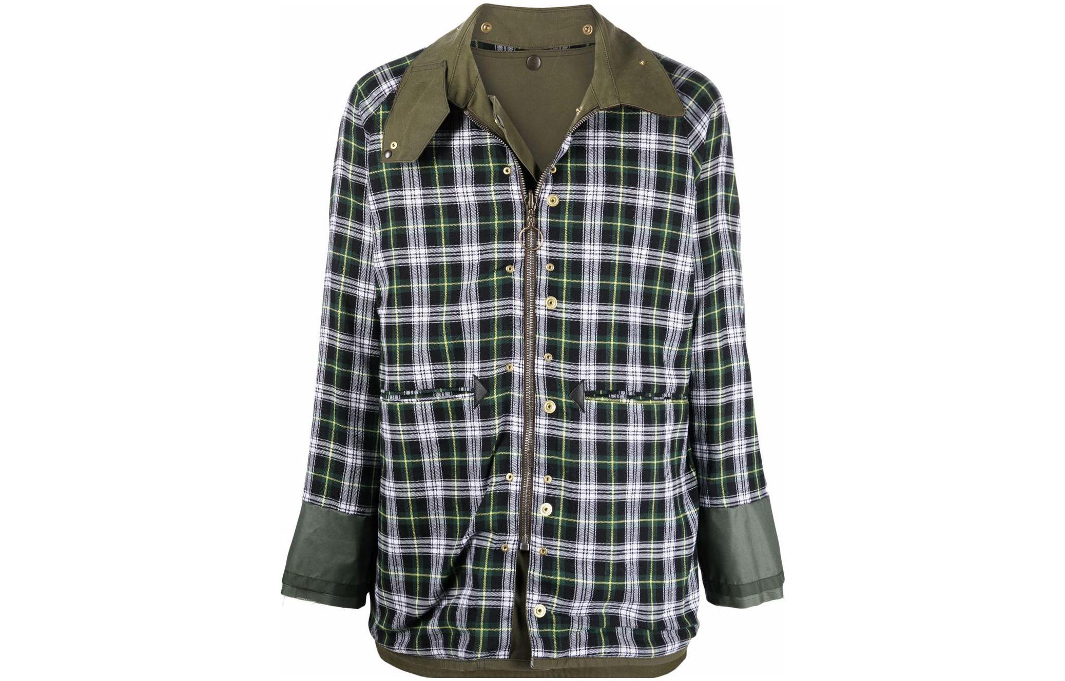 Maison Margiela White All-Over Print Collar Long Sleeve Jacket for Men 0063119990306APJWHIT