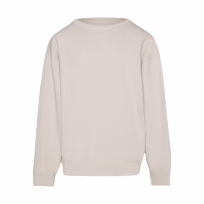 Maison Margiela White Crewneck Pullover Long Sleeve Sweatshirt S52HA0272S18158