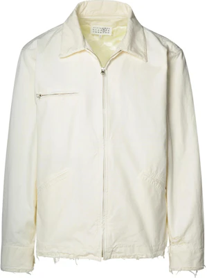 Maison Margiela 白色修身拉链夹克带纯色衣领 SH0AM0004S78548102 Buy Maison Margiela 白色修身拉链夹克带纯色衣领 SH0AM0004S78548102