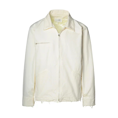 Maison Margiela White Solid Color Tailored Long Sleeve Jacket S50AM0460S49987-101