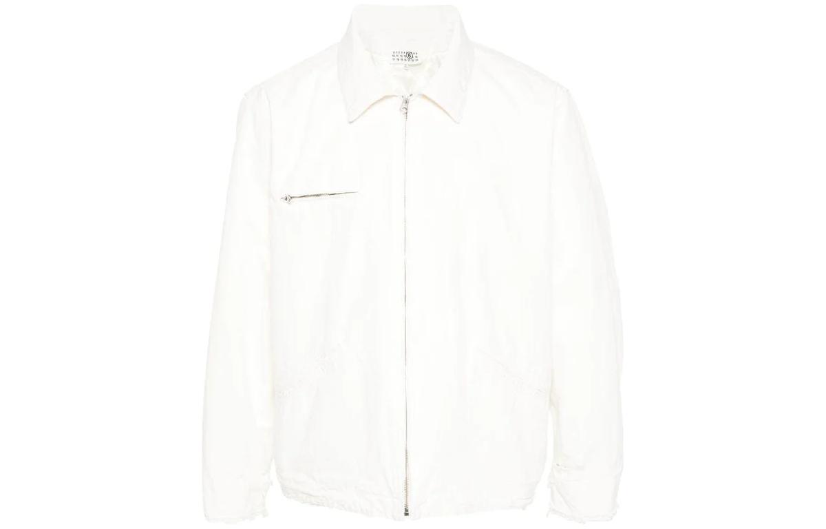 Maison Margiela Wool Herringbone Single-Breasted Jacket Black Outerwear S50BN0521S60307900