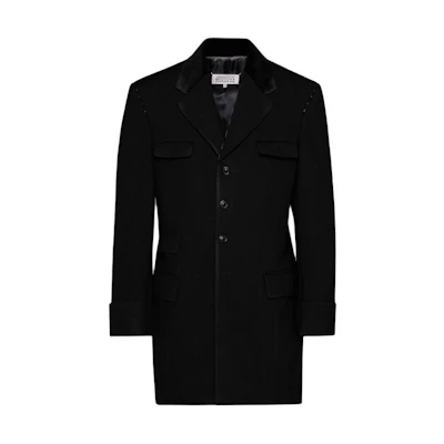 Maison Margiela Work In Progress Charcoal Grey Long Single-Breasted Jacket Men S67BN0032S76794859F