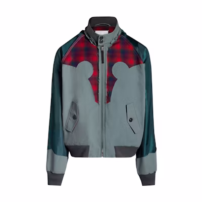 Maison Margiela Pendleton FW23 Colorblock Bomber Jacket Unisex Green S67AM0056S78035614