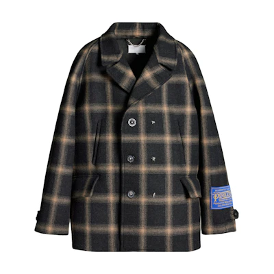 Maison Margiela Pendleton FW23 Plaid Zip Hoodie Black Unisex S67HG0022S25570855