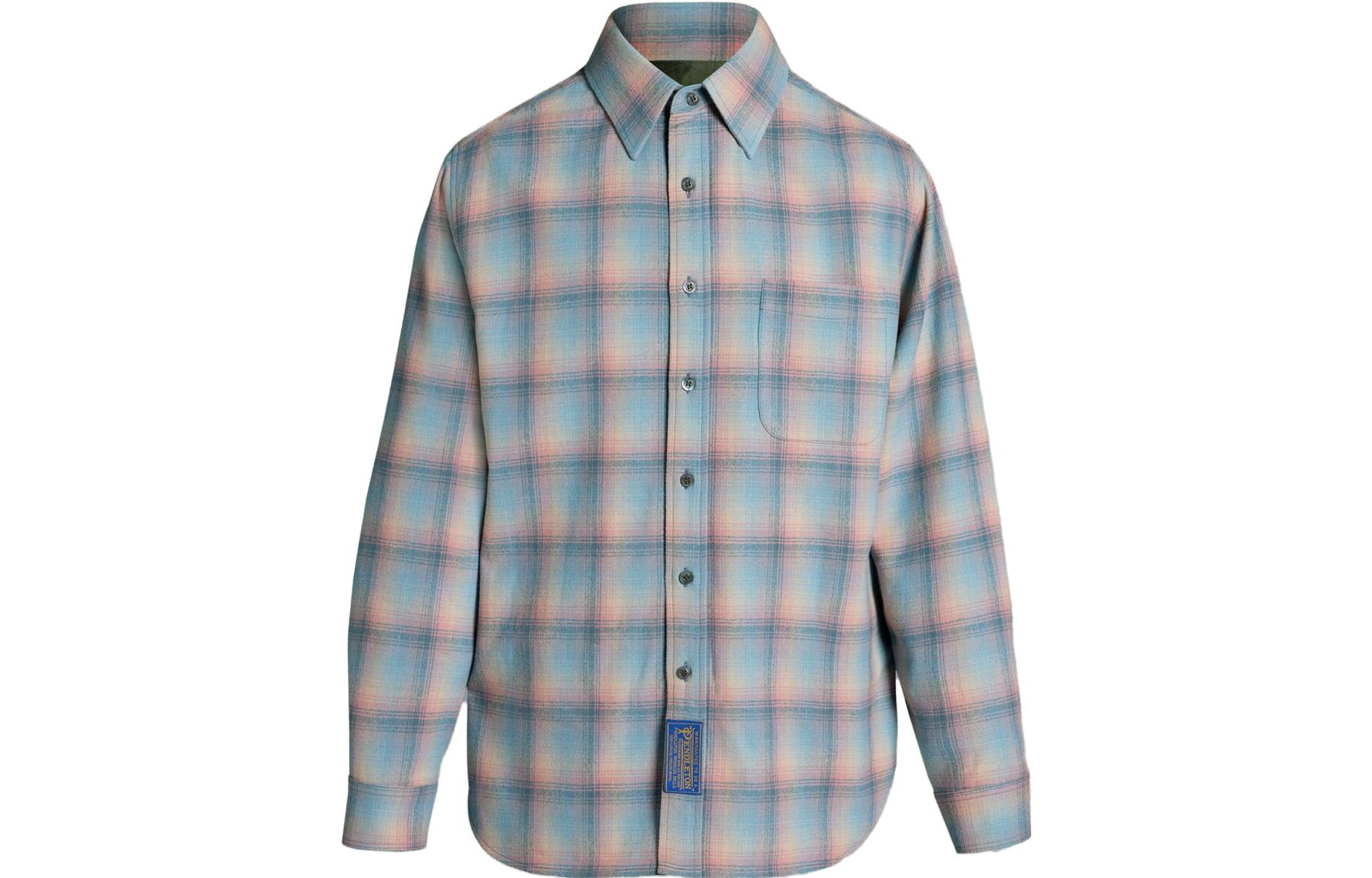 Order Maison Margiela x Pendleton FW23 粉色格紋羊毛寬鬆襯衫 男女適用。 S67DT0002S78039001F