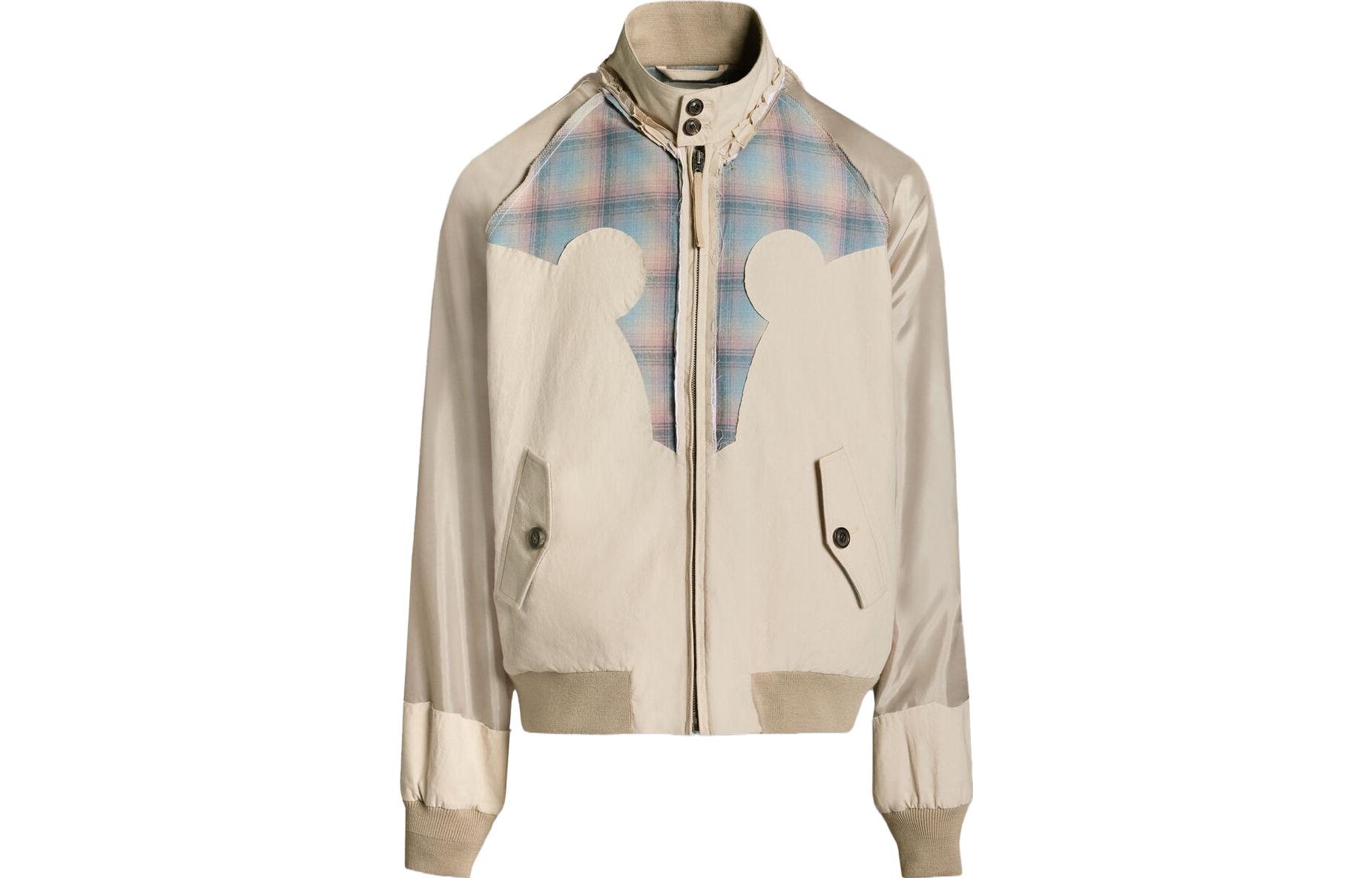 Maison Margiela x Pendleton FW23 Plaid High-Collar Casual Jacket Unisex Brown. S67AM0056S54455-115