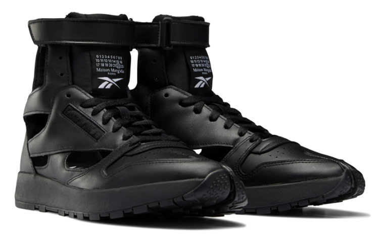 Shop Maison Margiela x Reebok 经典皮革 Tabi 高帮「黑色」 GX5041