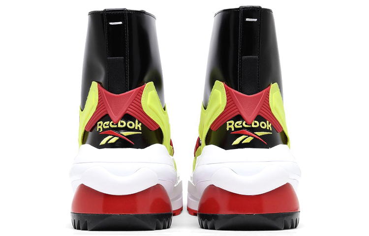 Shop Reebok x Maison Margiela Tabi Instapump Fury Lo 聯名款 耐磨防滑 高幫運動鞋 黃色拼接