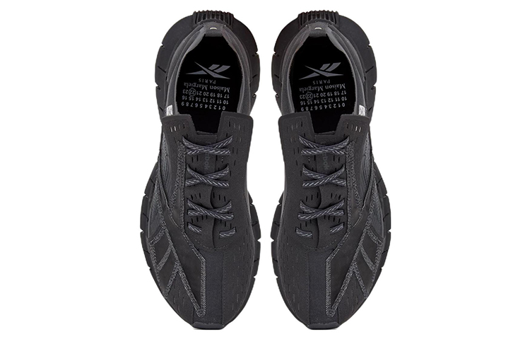 Shop Maison Margiela x Reebok 聯名款 Zig 3D Storm Memory Of 低幫運動鞋 黑色
