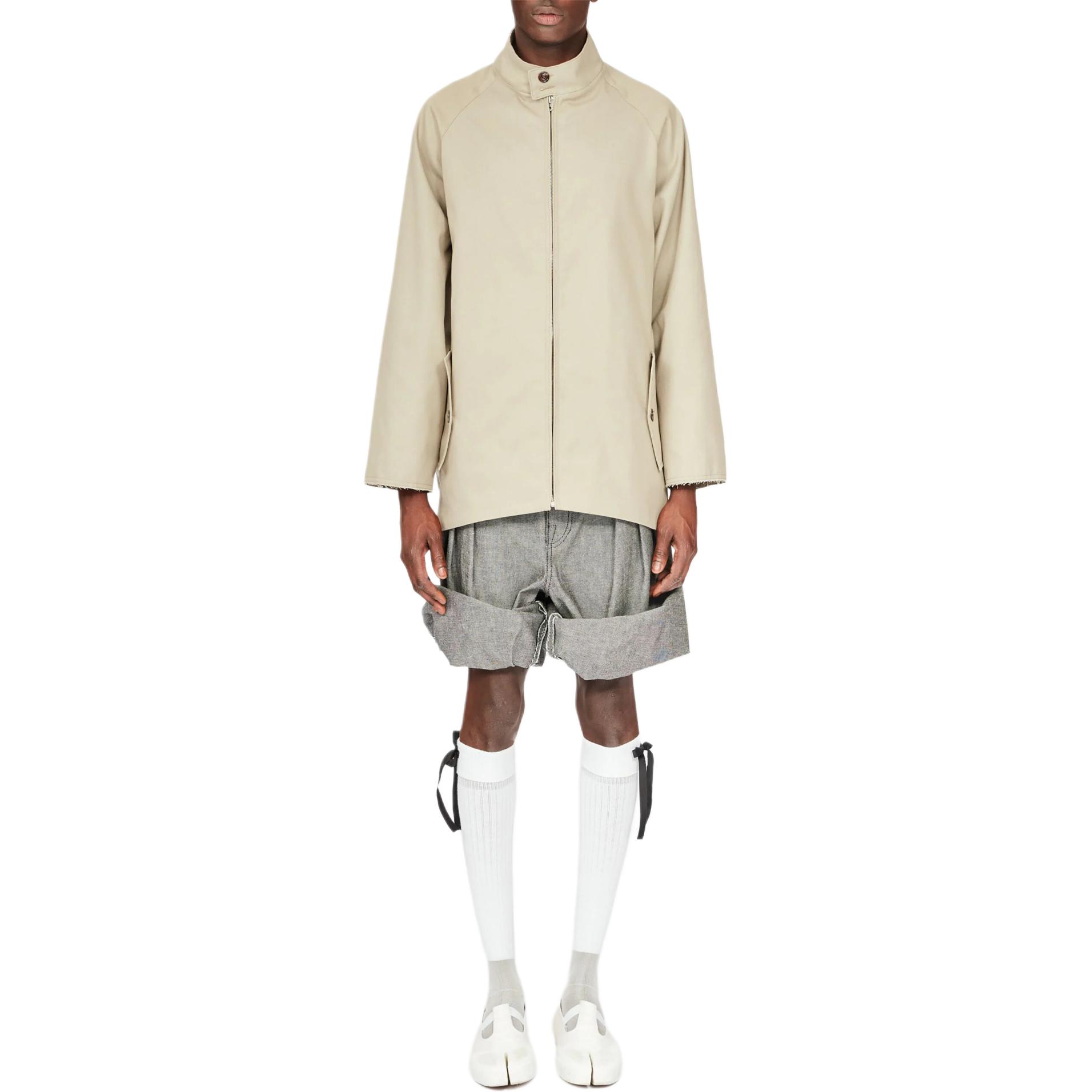 Maison Margiela Zip-Up Stand Collar Loose-Fit Jacket Sand Beige S67AM0075S48086 圖 3