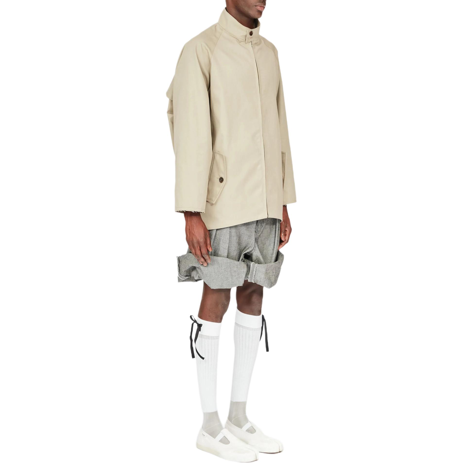 Maison Margiela Zip-Up Stand Collar Loose-Fit Jacket Sand Beige S67AM0075S48086 圖 5