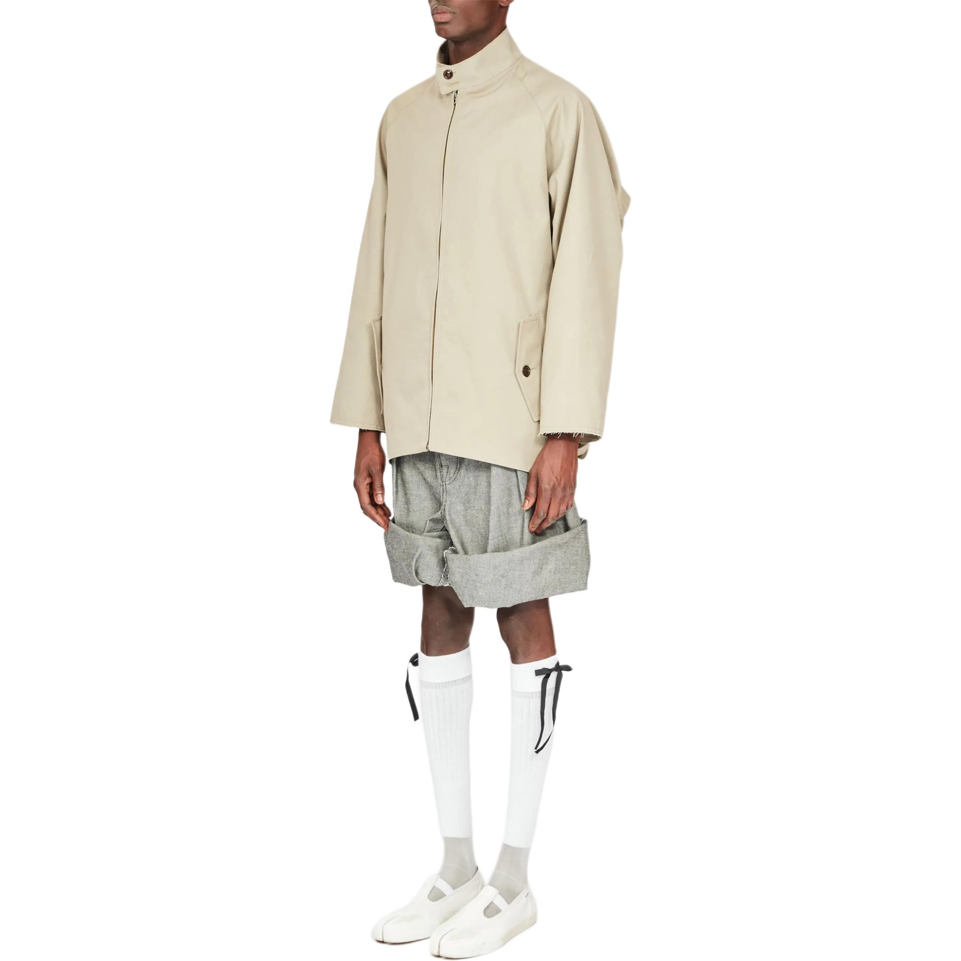 Maison Margiela Zip-Up Stand Collar Loose-Fit Jacket Sand Beige S67AM0075S48086 圖 7